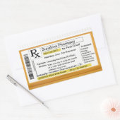 Voorschrift voor koffie rechthoekige sticker (Envelop)