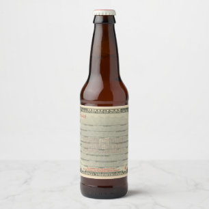 Voorschrift voor Medische Drank. Verbod. Bier Etiket