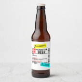 Voorschrift Waarschuwingsetiket Bier Grappig Perso Bier Etiket (Voorkant)