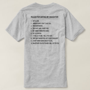 VOORSCHRIFTEN VOOR DE BESTRIJDING VAN MIJN DOCHTER T-SHIRT