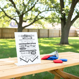 Voorschriften voor gaatjes reclamebord met voetstuk