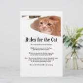 Voorschriften voor katten briefpapier (Staand voorkant)