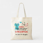 Voorschrijven verpleegkundige Beste gift Tote Bag (Achterkant)