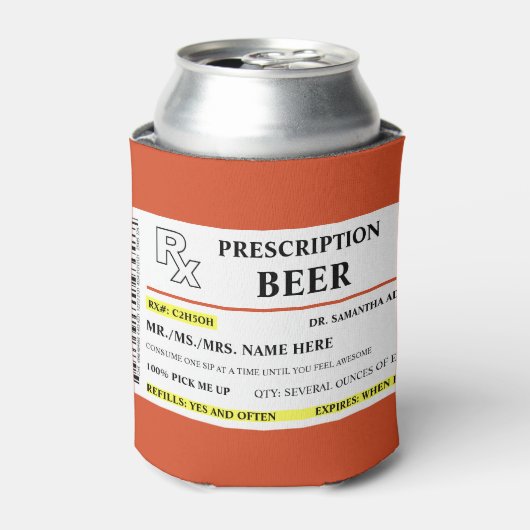 Voorschrijvingsbier Blikjeskoeler (Blikje Voorkant)