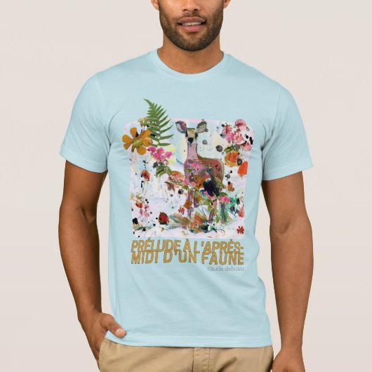 Voorspel op de middag van een Faun Debussy T-shirt (Voorkant)
