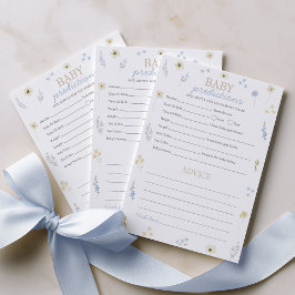 Voorspelling Advies Baby Shower Spel Blauwe Wilde