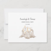 Voorspelling baby van aankomst Moderne Baby olifan (Achterkant)