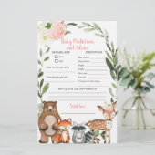 Voorspelling en advieskaart voor babymeisjes in Wo (Staand voorkant)