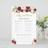 Voorspelling en adviesspel van de Burgundy-baby (Staand voorkant)