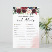 Voorspelling en adviesspel van de Burgundy-baby (Staand voorkant)