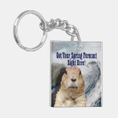 Voorspelling grondhog sleutelhanger (Voorkant Links)