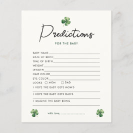 Voorspelling St.Patrick's Day Charm Baby shower Ga