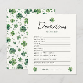 Voorspelling St.Patrick's Day Charm Baby shower Ga