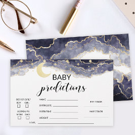 Voorspelling van baby shower van moon en sterren briefpapier