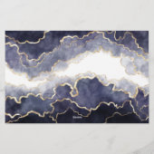 Voorspelling van baby shower van moon en sterren briefpapier (Achterkant)