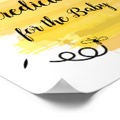 Voorspelling van bijenWaterverf voor baby Poster (Hoek)