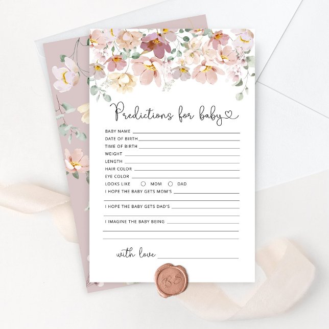 Voorspelling van bloemen met blozen voor baby (Creator heeft geüpload)