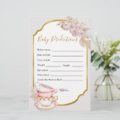 Voorspelling van de Baby van het Baby shower van d (Staand voorkant)