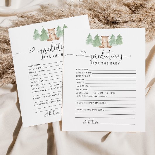 Voorspelling van kleine beren baby