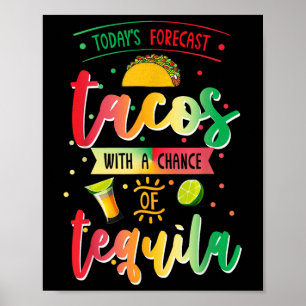 Voorspelling voor vandaag Tacos met een kans op Te Poster