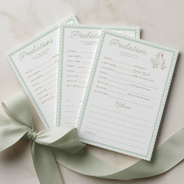 Voorspellingen Advies Domme Gans Baby Shower Spel