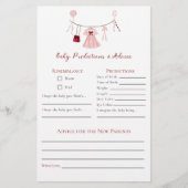 Voorspellingen Advies Little Sweetheart Baby showe Flyer (Voorkant)