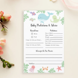 Voorspellingen & Advies Onder de Zee Baby Shower S