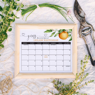 Voorspellingen Baby shower Cutie Sinaasappels Poster