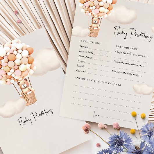 Voorspellingen Baby shower Game Advies Beer Ballon