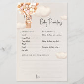 Voorspellingen Baby shower Game Advies Beer Ballon (Voorkant)