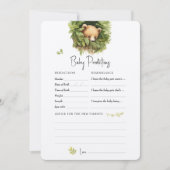 Voorspellingen Baby shower Game Advies Beer Kaart (Voorkant)