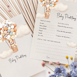 Voorspellingen Baby Shower Spel Advies Beer Ballon