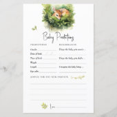 Voorspellingen Baby shower Speladvies Herten (Voorkant)