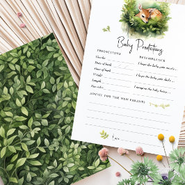 Voorspellingen Baby shower Speladvies Herten