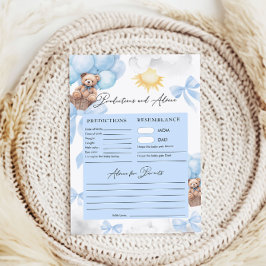 Voorspellingen en advies Beer Baby shower Games