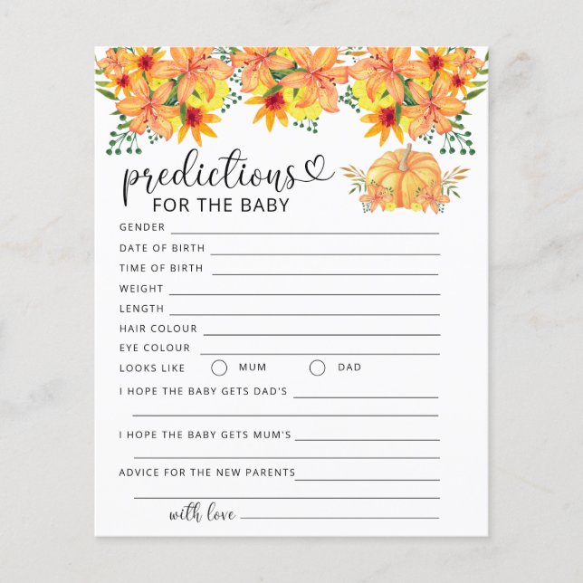 voorspellingen en advies over de herfst pompoen in (Voorkant)