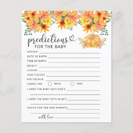 voorspellingen en advies over de herfst pompoen in