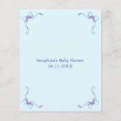 Voorspellingen en advies voor Blue Lamb Baby Showe (Achterkant)