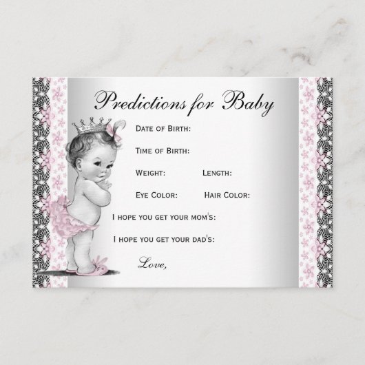 Voorspellingen en advies voor het Baby shower Oude (Voorkant)