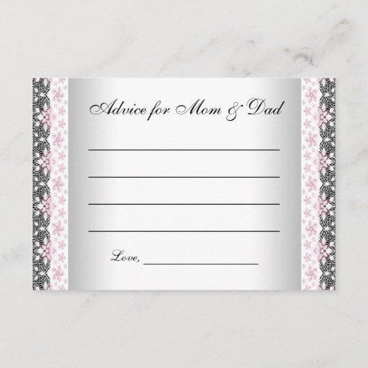 Voorspellingen en advies voor ouderlijk Baby showe (Achterkant)