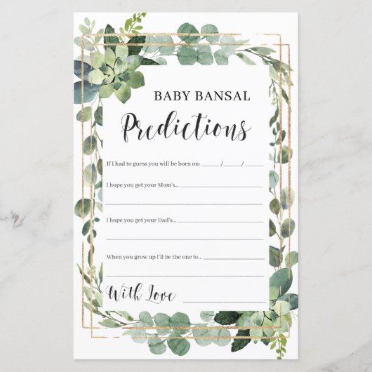 Voorspellingen en advies voor Succulent Baby baby  (Voorkant)