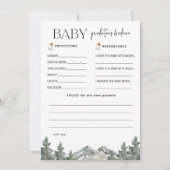 Voorspellingen en advies voor Winter Mountain Baby Kaart (Voorkant)