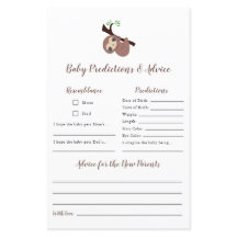 Voorspellingen en adviesspel met Baby shower met k