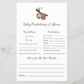 Voorspellingen en adviesspel met Baby shower met k Flyer (Voorkant)