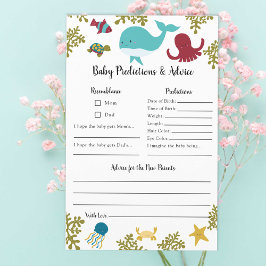 Voorspellingen en adviezen krachtens het Baby show