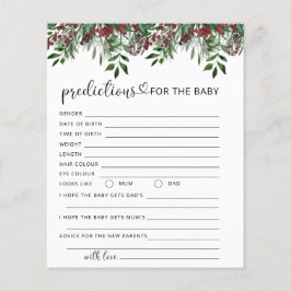 Voorspellingen en adviezen met betrekking tot de b