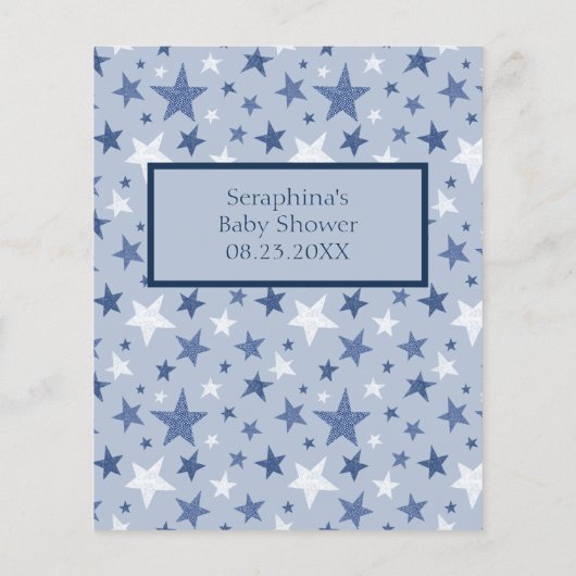 Voorspellingen en adviezen van het Baby shower Win (Achterkant)