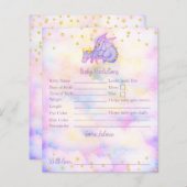 Voorspellingen en adviezen van het Paarse Baby sho (Voorkant / Achterkant)