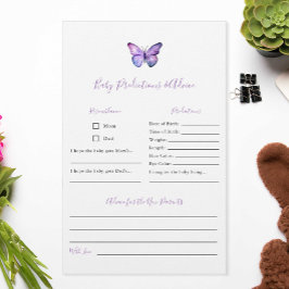 Voorspellingen en adviezen vlindervliegers Baby sh Flyer