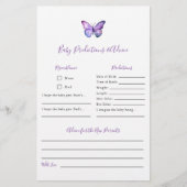 Voorspellingen en adviezen vlindervliegers Baby sh Flyer (Voorkant)